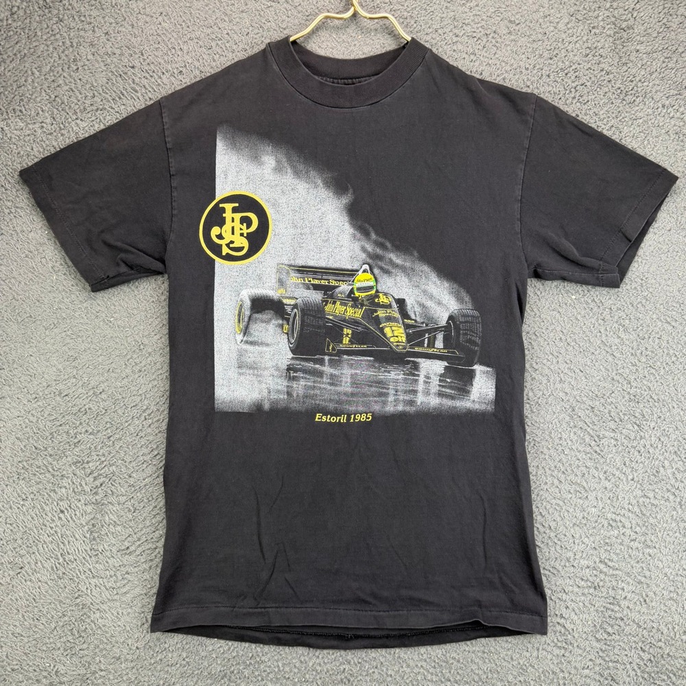 Vintage Hanes Beefy-T John Player Special Estoril 1985 F1 Racing Shirt Small